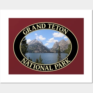 Jenny Lake at Grand Teton National Park in Wyoming Posters and Art